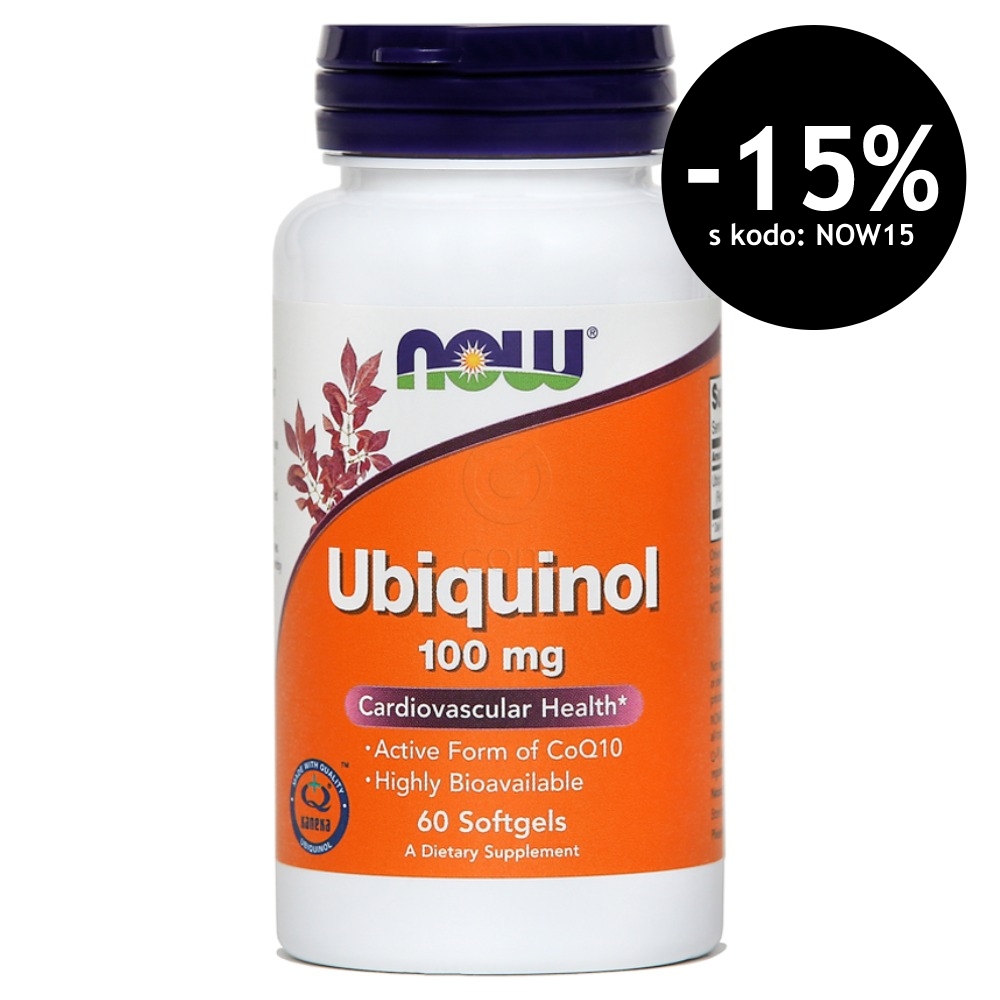 Ubiquinol 100 mg NOW, kapsule (60 kapsul)